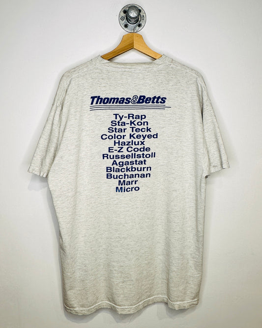 Vintage 90s Thomas & Betts Heather Grey Tee Shirt