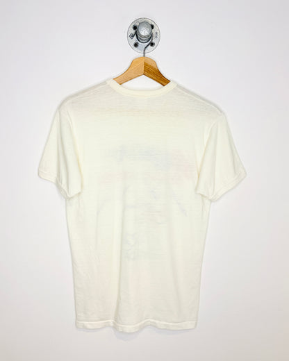 Vintage 80s Great White North Canada Thin White Ringer Tee Shirt