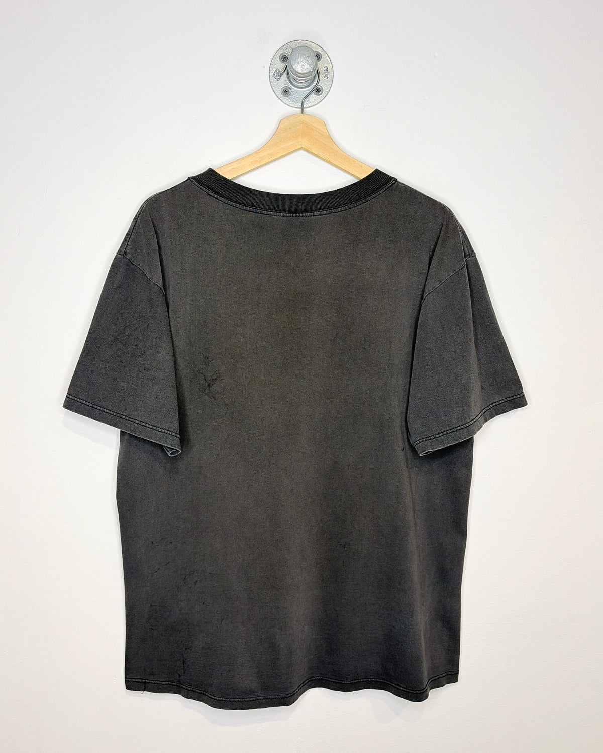 Vintage 90s Edmonton Football Faded Black Tee Shirt
