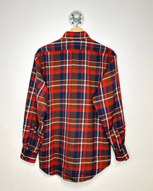 Vintage Palermo Red & Blue Flannel