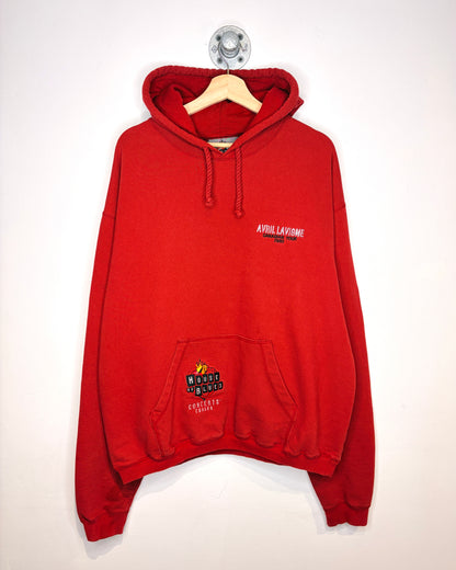 Vintage 2003 Avril Lavigne Canadian Tour Red Hoodie
