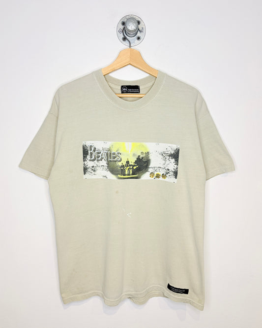 Vintage 2000 The Beatles Bloomingdales Beige Graphic Tee Shirt