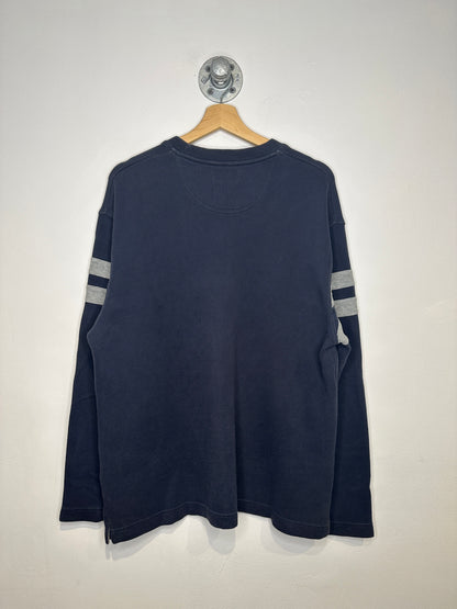 Vintage 2000s Navy And Grey Arizona Jean Company Cotton Long Sleeve Shirt