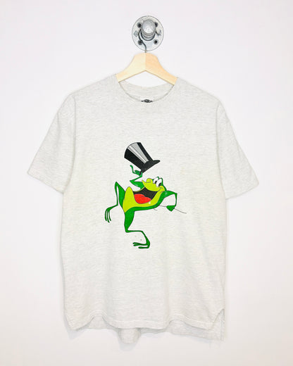 Vintage 1991 ACME Michigan J Frog Ash Grey Tee Shirt