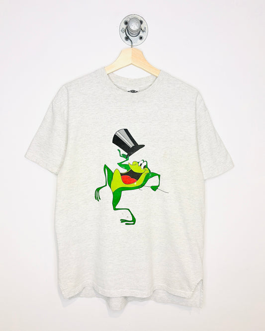 Vintage 1991 ACME Michigan J Frog Ash Grey Tee Shirt