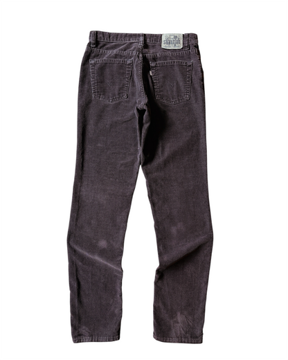 Vintage 90s Levi’s Silver Tab Hiphugger Faded Brown Corduroy Pants