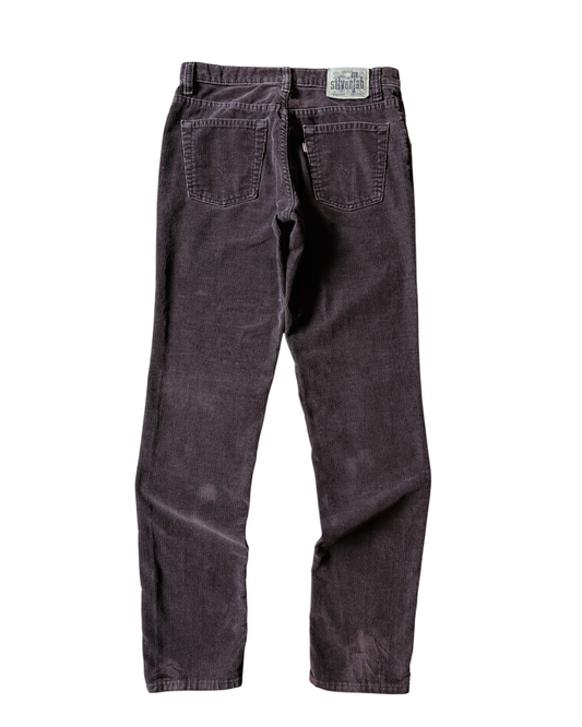 Vintage 90s Levi’s Silver Tab Hiphugger Faded Brown Corduroy Pants