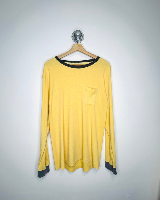 Vintage Yellow Pocket Longsleeve Shirt