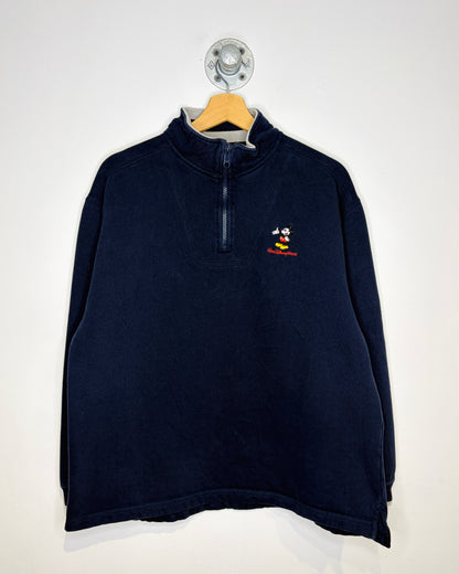 Vintage Walt Disney World Navy 1/4 Zip Sweatshirt