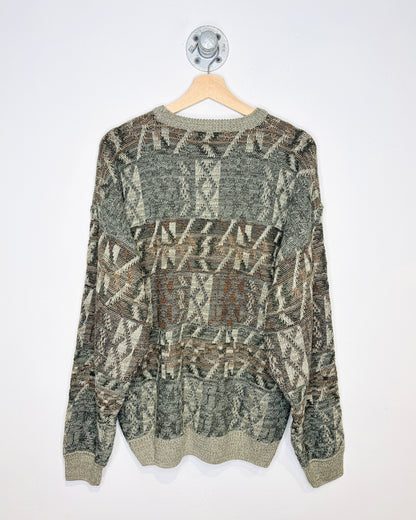 Vintage Geoffrey Beene Earth Tone Sweater