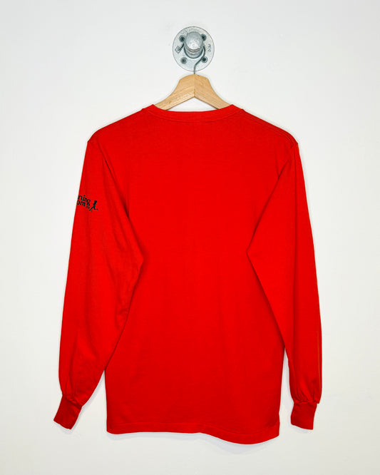 Vintage 80s Doug Jones Road Race Red Longsleeve Shirt