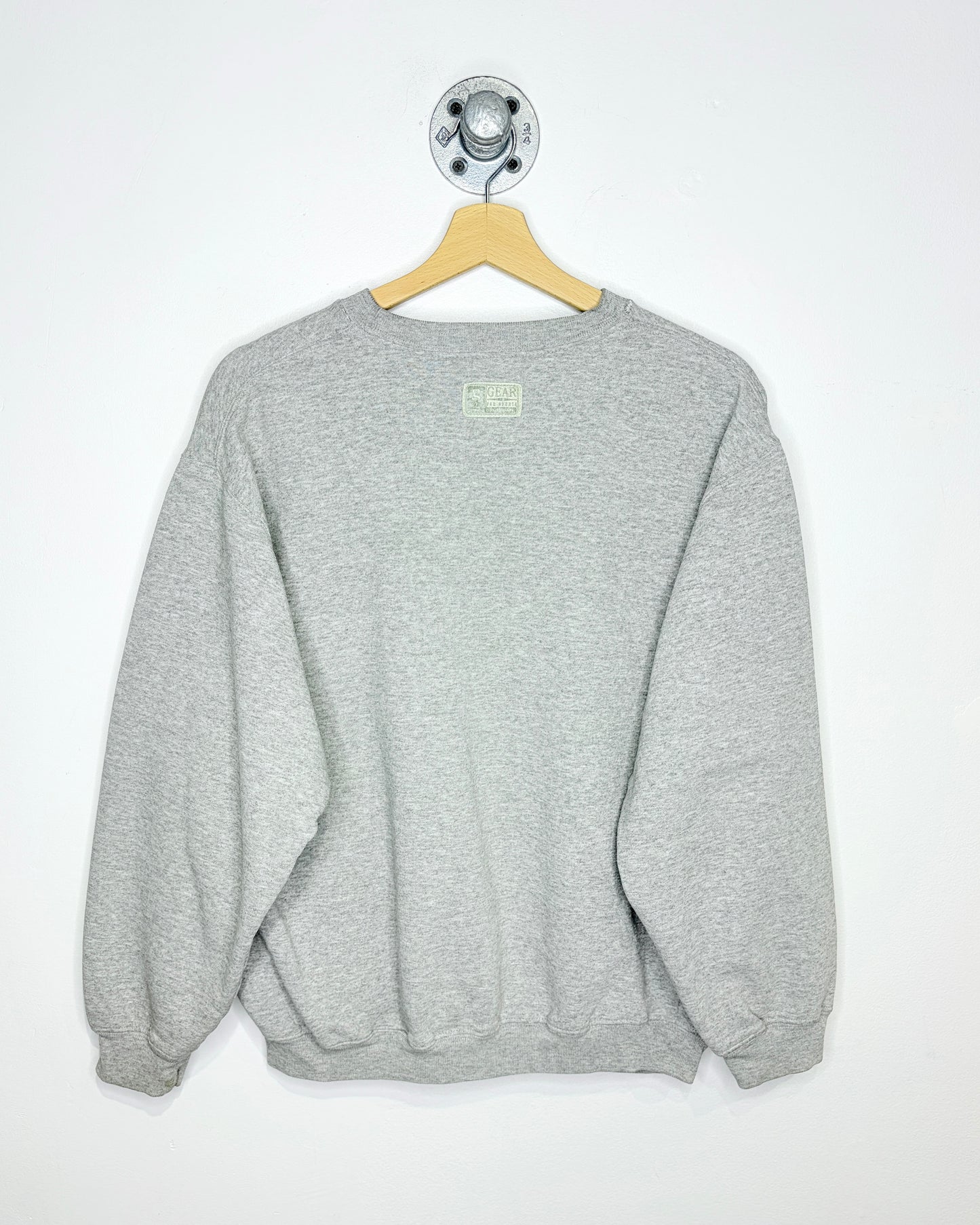 Vintage University Of Alaska Boxy Grey Crewneck Sweatshirt