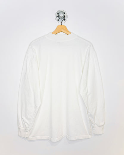 Vintage 90s Adidas White Mock Neck Longsleeve Shirt