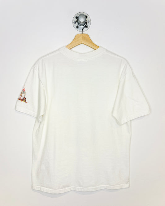 Vintage 90s Jungle Wildlife White Tee Shirt