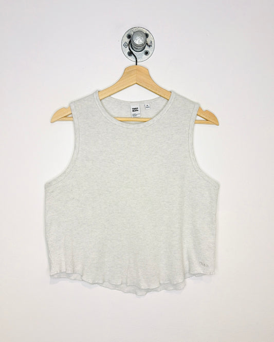 Women’s TNA Aritzia Waffle Grey Tank Top