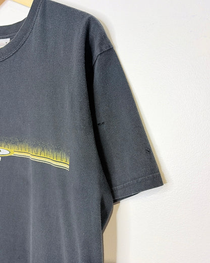 Vintage 2000s Maui Surf Faded Black Tee Shirt