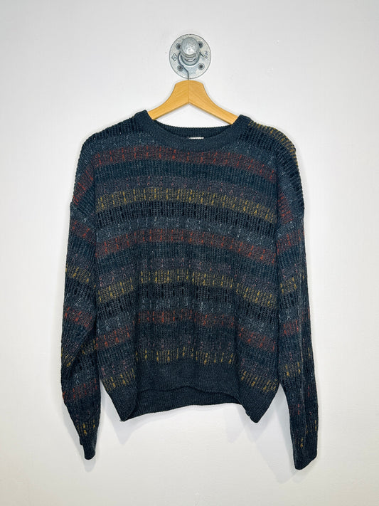 Vintage 2000s Geoffrey Beene Acrylic Blend Shades Of Brown Sweater