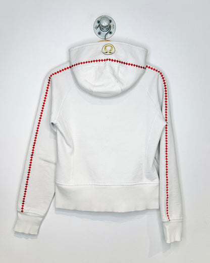 Women’s TNA Canada White Zip Up Hoodie