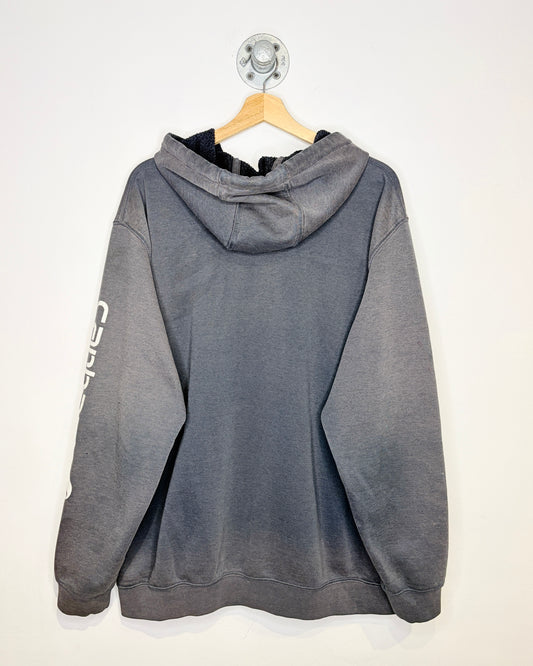 Carhartt Heavily Faded Navy Blue Hoodie