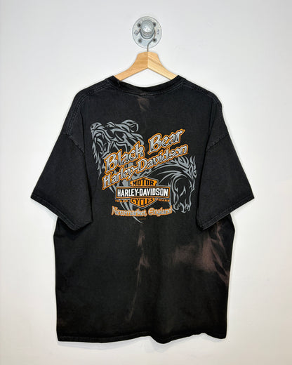 2013 Harley-Davidson Tattooed Biker Woman Black Tee Shirt