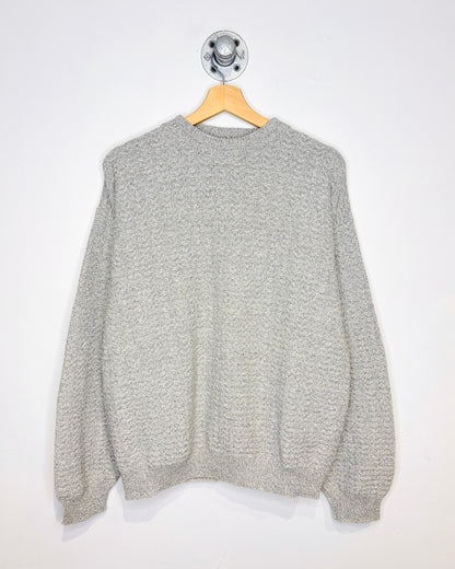 Vintage 90s Trader Bay Grey Textured Sweater