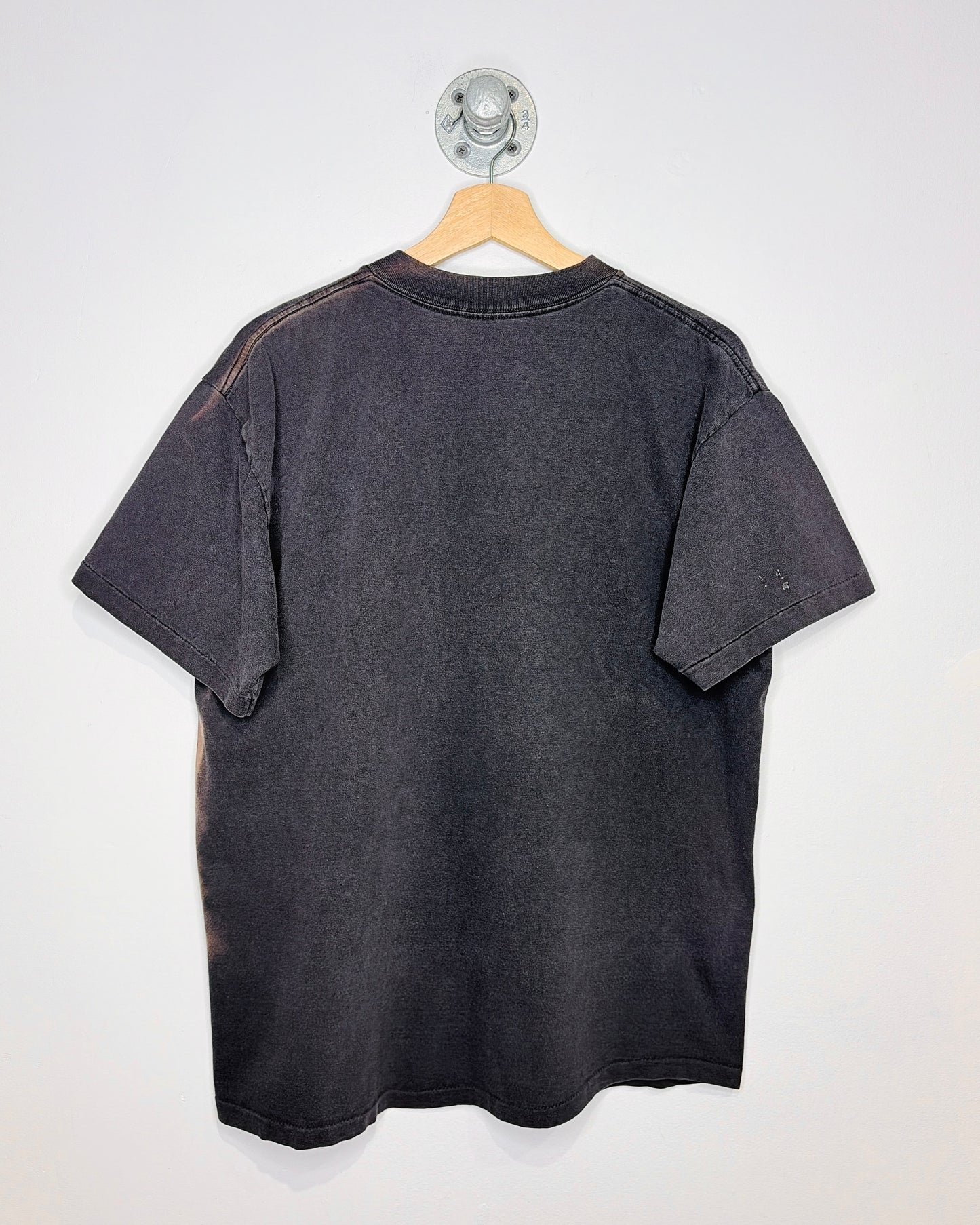 Vintage 90s Hard Rock Cafe New York Heavily Faded Black Tee Shirt