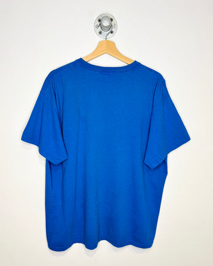 Vintage 2000s Chicago Cubs Logo Blue Tee Shirt