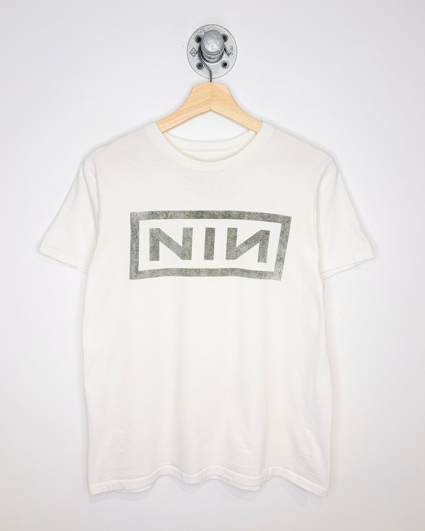 Nine Inch Nails White Band Tee Shirt