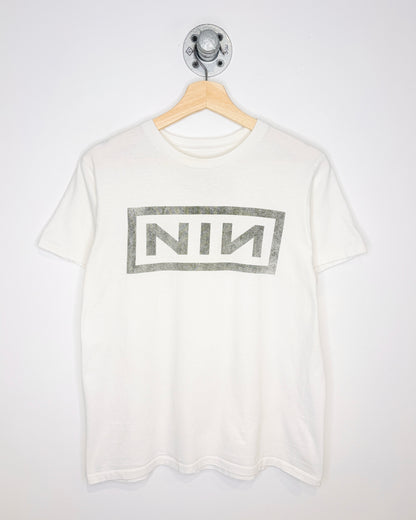Nine Inch Nails White Band Tee Shirt