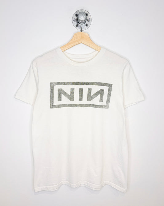 Nine Inch Nails White Band Tee Shirt