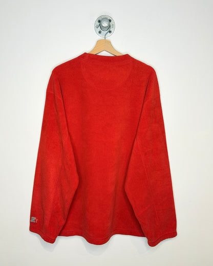 Vintage Starter Ohio State Buckeyes Red Fleece Sweatshirt
