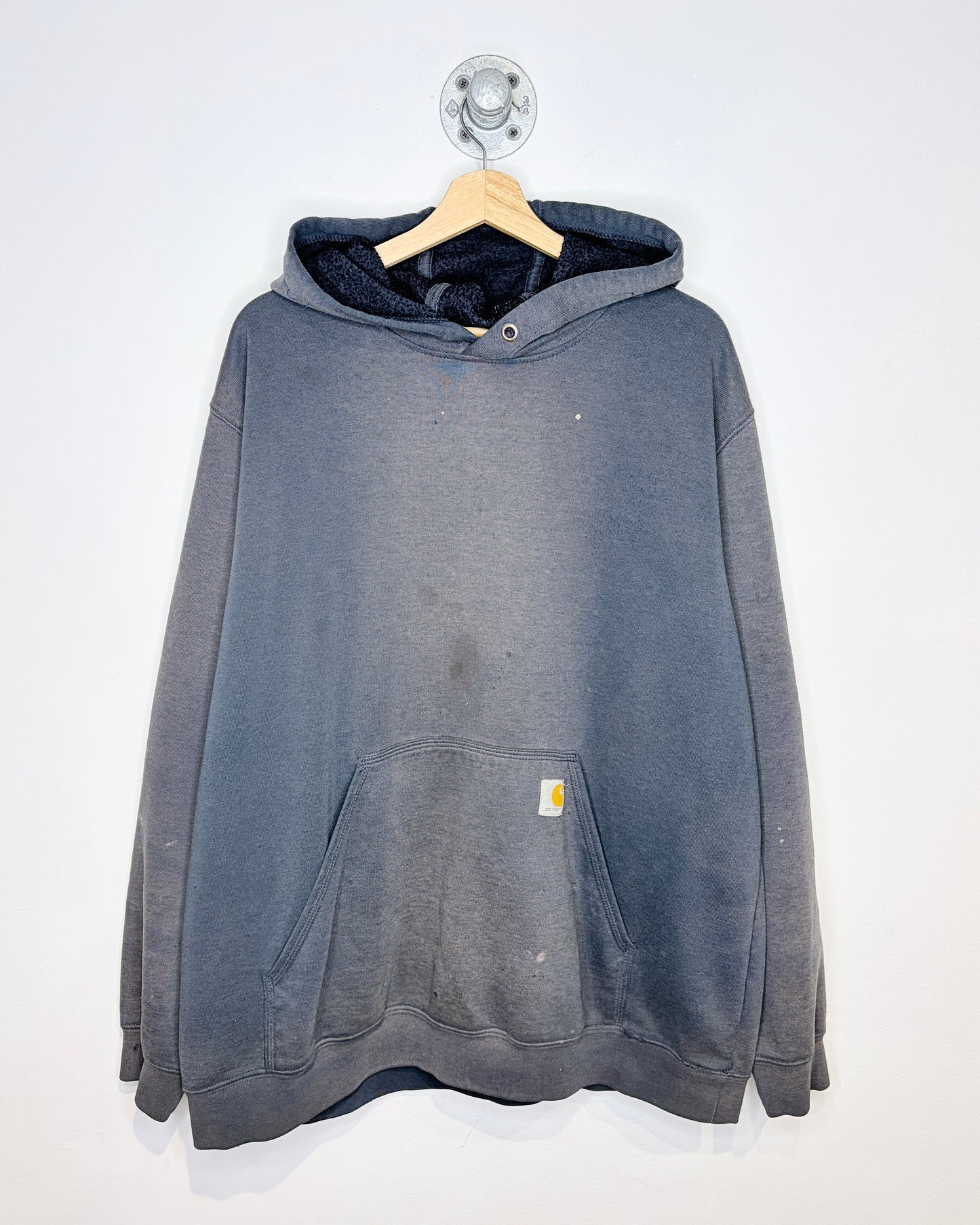 Carhartt Heavily Faded Navy Blue Hoodie