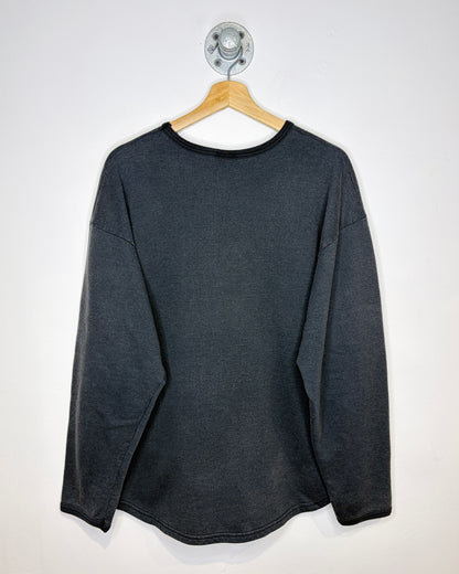 Vintage 90s Mickey Mouse Chainstitch Black Crewneck Sweatshirt