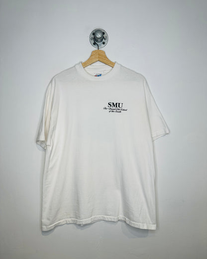 Vintage 1990s SMU The Grand Old School Of The South White Tee Shirt
