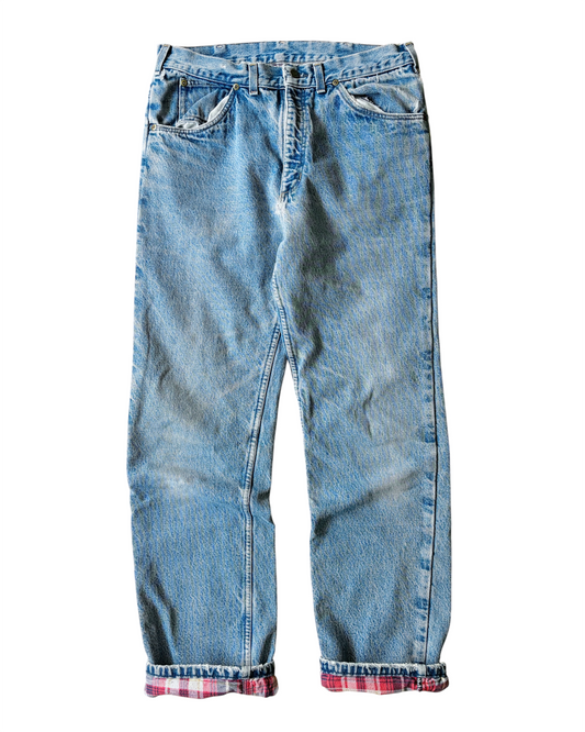Carhartt Washed Flannel Lined Blue Denim