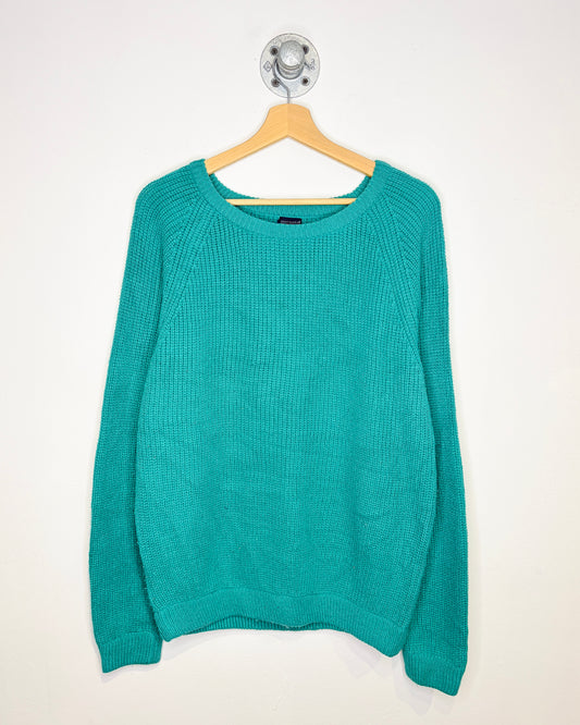 Vintage 1990s Brittania Green Acrylic Sweater