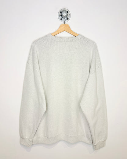 2000s NFL Green Bay Packers Light Grey Soft V-Neck Sweatshirt