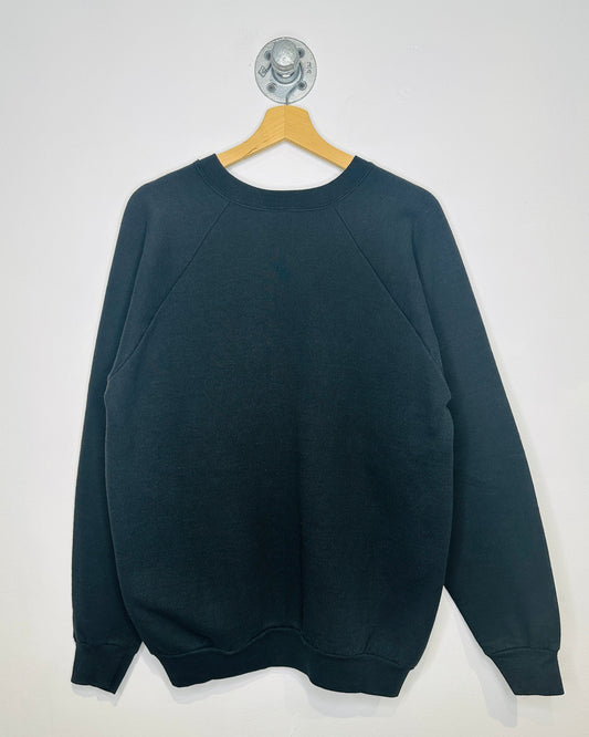 Vintage 1990s Isaac Newton School Performing Arts Program Black Crewneck Sweatshirt
