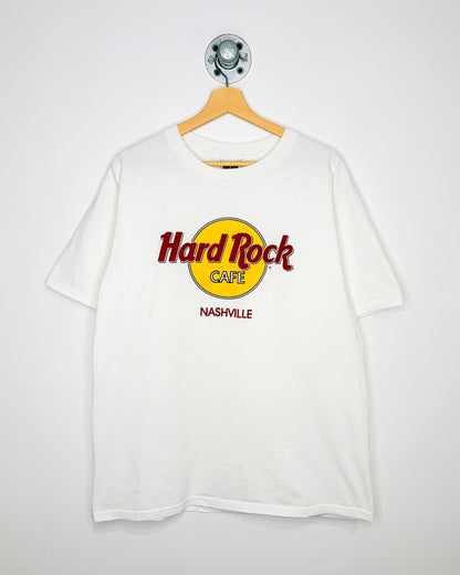 Vintage 90s Hard Rock Cafe Nashville White Tee Shirt