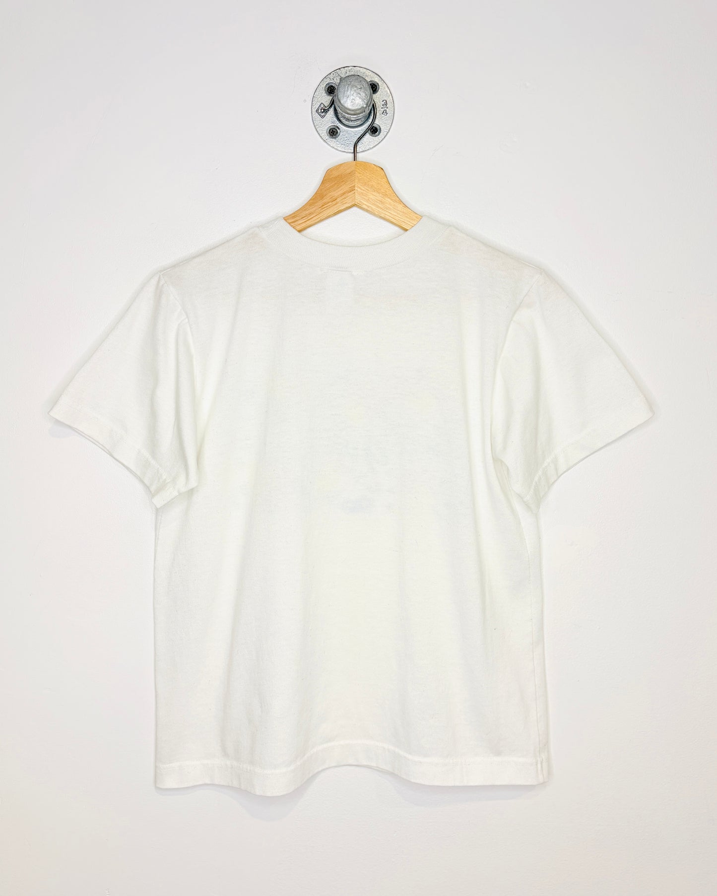 Vintage 90s Junior Girl Scouts White Tee Shirt