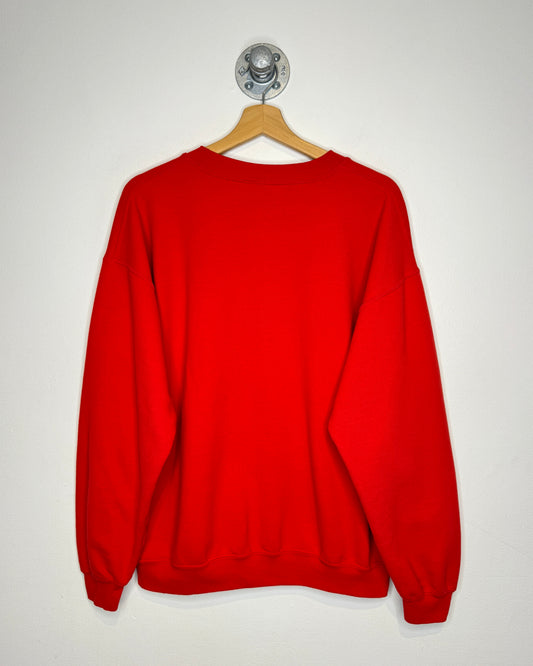 2000s Wheeling Jesuit University Red Crewneck Sweatshirt