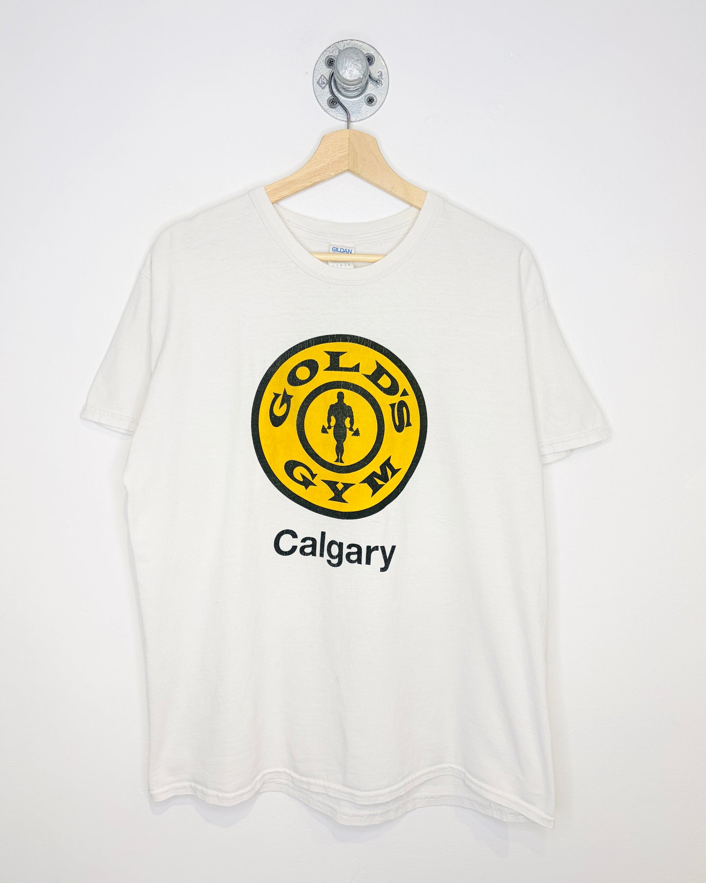 Gold’s Gym Calgary White Tee Shirt