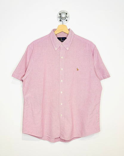 Polo Ralph Lauren Pink Short Sleeve Button Up Shirt