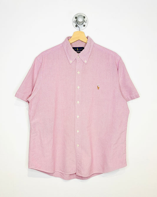 Polo Ralph Lauren Pink Short Sleeve Button Up Shirt