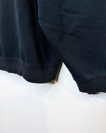 Y2K Sullen Art Collective Boxy Black Zip Up Hoodie