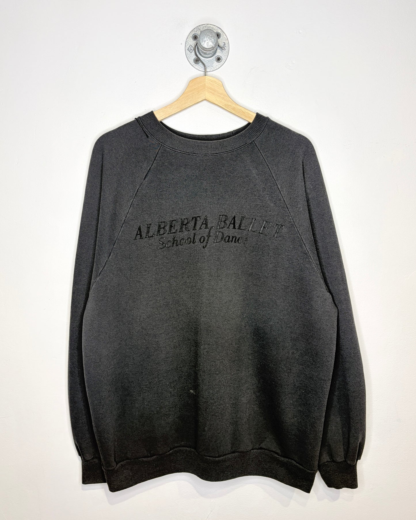 Vintage 1990s Alberta Ballet School Of Dance Black Crewneck Sweatshirt