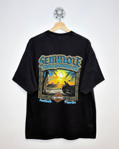 2010 Harley Davidson Sanford Florida Black Tee Shirt