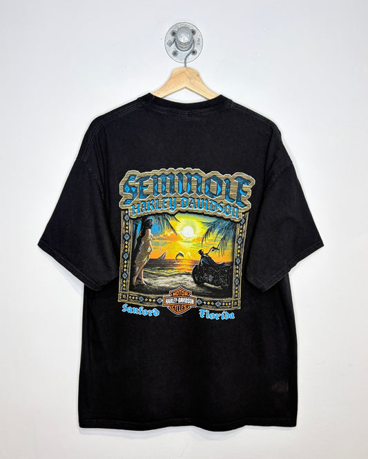 2010 Harley Davidson Sanford Florida Black Tee Shirt
