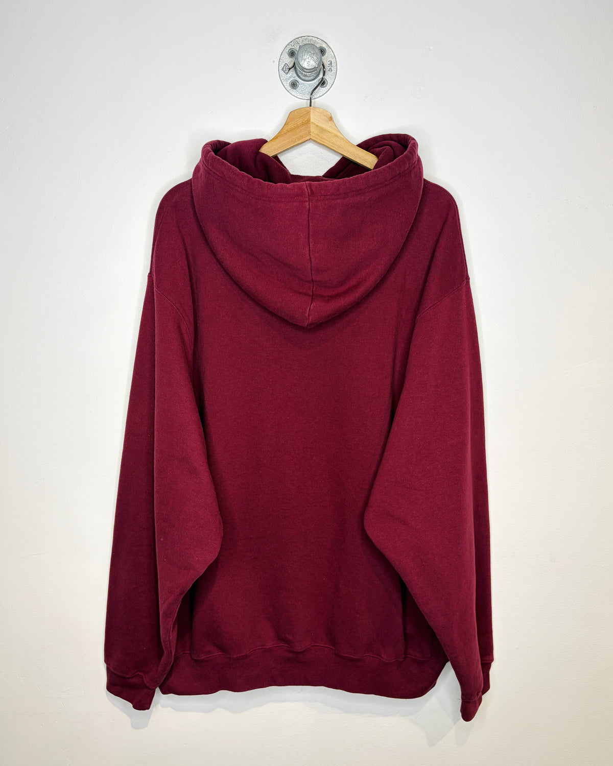 Vintage 2000s Nike Embroidered Burgundy Hoodie