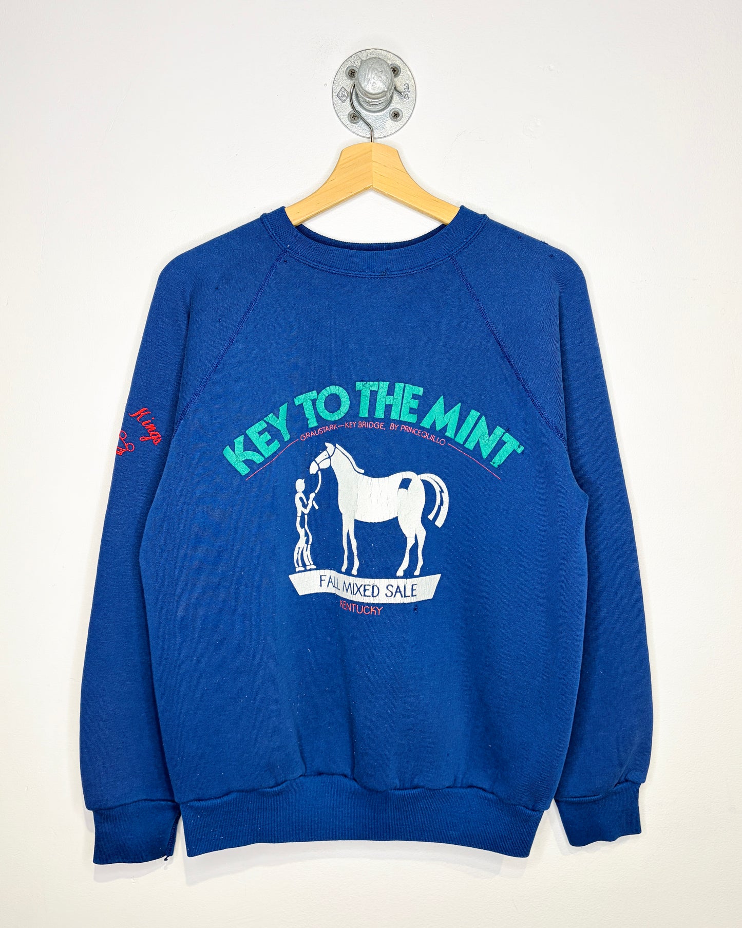 Vintage 90s Key To The Mint Blue Crewneck Sweatshirt